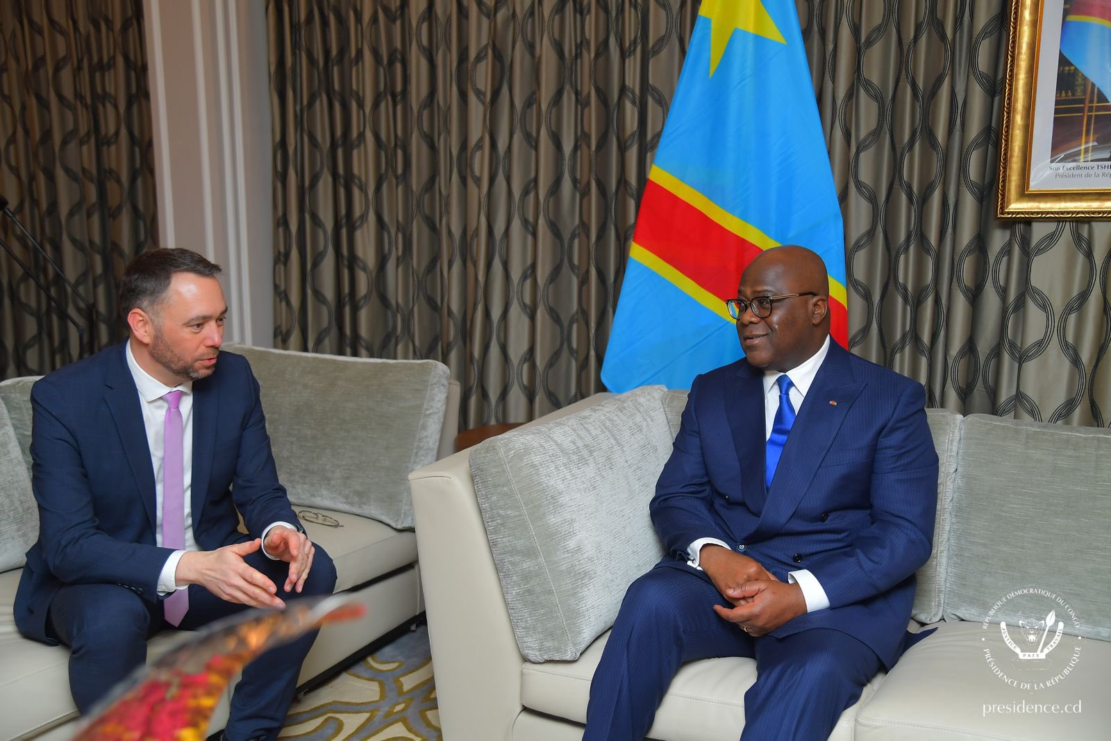 En marge de la conférence  de Munich , le président Félix Tshisekedi  a échangé avec Maxime Prévot  vice-Premier ministre et