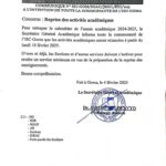 Une semaine après l’arrêt brusque, l’institut Supérieur de Commerce de Goma appelle son personnel et ses étudiants  à la reprise des activités académiques