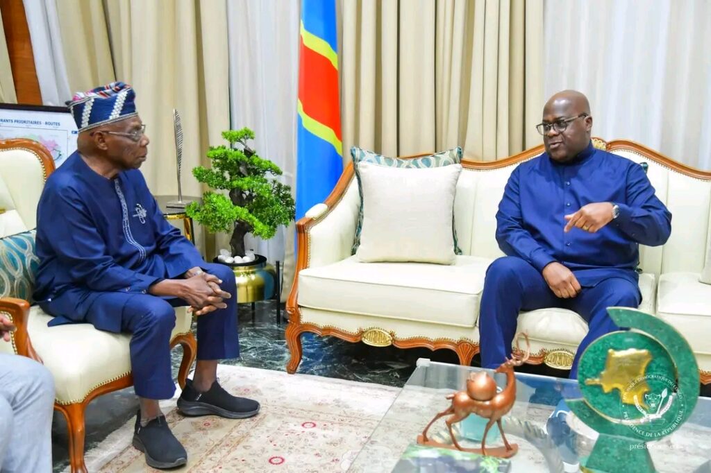 RDC : L’ancien président algérien Obasanjo reçu par Tshisekedi après avoir été reçu par Kagame dans le cadre des efforts de médiation régionale