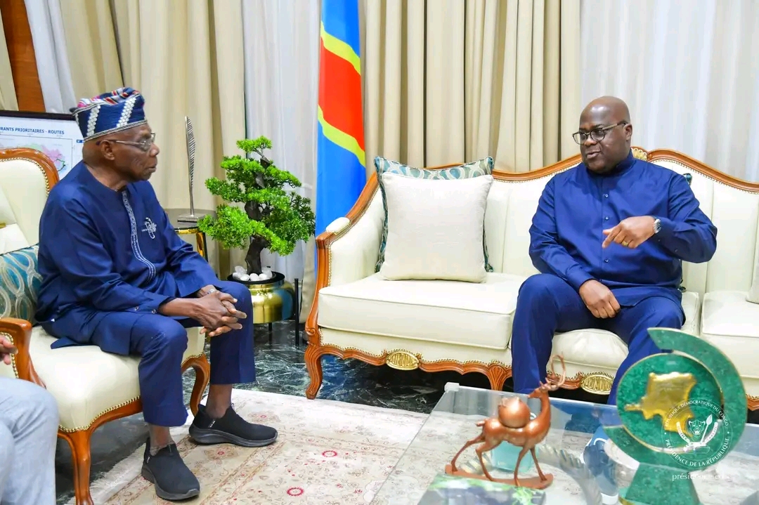 RDC : L’ancien président algérien Obasanjo reçu par Tshisekedi après avoir été reçu par Kagame dans le cadre des efforts de médiation régionale